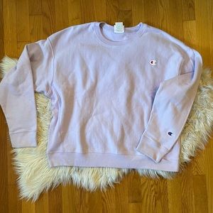 CHAMPION Lavender Oversized Crew
